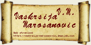 Vaskrsija Marošanović vizit kartica